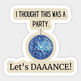 Footloose/Let's Dance Sticker